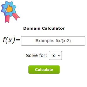 Domain Calculator - Domain of a function calculator